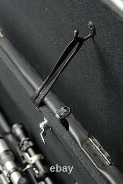 Gun Long Rifle Safe Storage Bench Pistols Steel Locking Concealment Cabinet Red