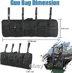 Gun Rack Bag for UTV Double Gun Carrier Holder Compatible with Polaris Ranger, K