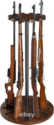 Gun Rack Heavy Solid Wood Rifle & Shotgun Holder Up to 12 Gun Capacity Organizer