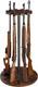 Gun Rack Heavy Solid Wood Rifle & Shotgun Holder Up To 12 Gun Capacity Organizer