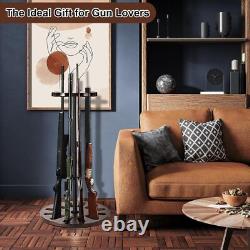 Gun Rack Heavy Solid Wood Rifle & Shotgun Holder Up to 12 Gun Capacity Organizer