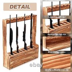 Gun Rack Ten Gun Wooden Standing Floor Gun Display Rack Gun Display Rack Storage