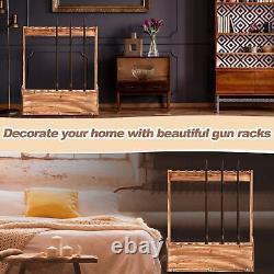 Gun Rack Ten Gun Wooden Standing Floor Gun Display Rack Gun Display Rack Storage