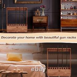 Gun Rack Ten Gun Wooden Standing Floor Gun Display Rack Gun Display Rack Storage