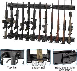 Gun Rack, Upgrade Gun Rack for Wall, Heavy Duty Steel Gun Rack Wall Mount, Adjus