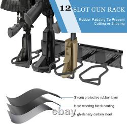 Gun Rack, Upgrade Gun Rack for Wall, Heavy Duty Steel Gun Rack Wall Mount, Adjus