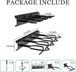 Gun Rack, Upgrade Gun Rack for Wall, Heavy Duty Steel Gun Rack Wall Mount, Adjus