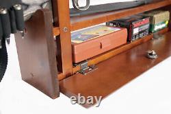 Gun Rack Wall Mount 1.00 cu. Ft. 4 rifle storage wood locking rifle display