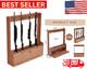 Gun Rack Wooden Standing Floor Gun Display Storage Rifle Gun Garage Safe Hunting