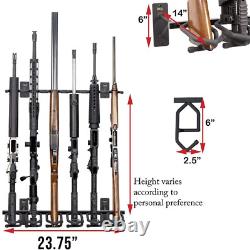 Gun Rack and Rifle Home Storage Holds 6 Firearms Heavy Duty Steel 1 Pack