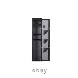 Gun Rifle Cabinet Digital Keypad Storage Cabinet Electronic Steel Security Black