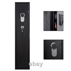 Gun Rifle Cabinet Safe Digital Keypad Electronic Storage Steel Security WithLight