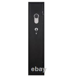 Gun Rifle Cabinet Safe Digital Keypad Electronic Storage Steel Security WithLight