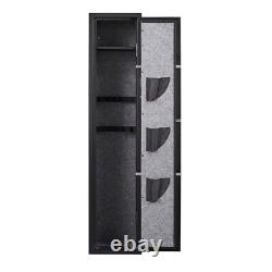 Gun Rifle Cabinet Safe Digital Keypad Electronic Storage Steel Security WithLight