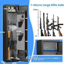 Gun Rifle Safe, 1-2 Digital Long Gun Safe for Rifles and Pistols Shotgun Safe