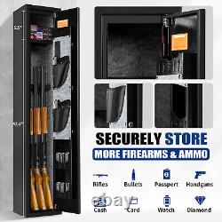 Gun Rifle Safe for Home Rifles and Pistols Quick Access Long Gun Safe Cabinet