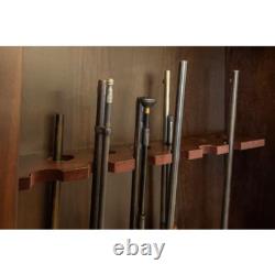 Gun Rifle Storage Glass Door Display Series 12 Gun Key Lock Cabinet Wood Veneer
