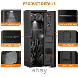 Gun Safe, 6-8 Unassembled Rifle Gun Safe for Shotgun Large Digital Gun Safe Home
