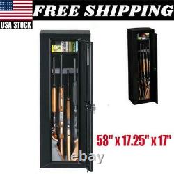 Gun Safe Cabinet 10 Rifles Security Storage Locker Shelf Rack Shotgun Pistol NEW