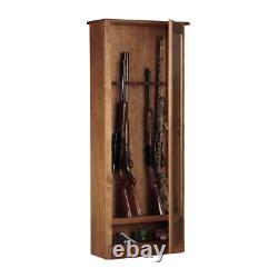 Gun Safe Cabinet 10 Rifles Solid Wood Storage Locker Shotgun Lock Shelf Case