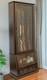 Gun Safe Cabinet 12 Rifles Brown Wood Storage Shotgun Lock Shelf Display Rack