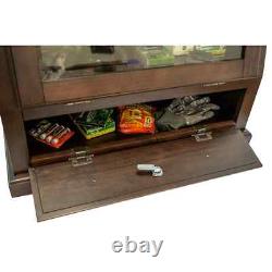 Gun Safe Cabinet 12 Rifles Brown Wood Storage Shotgun Lock Shelf Display Rack