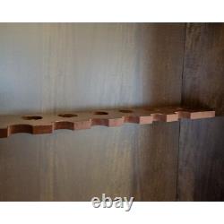Gun Safe Cabinet 12 Rifles Brown Wood Storage Shotgun Lock Shelf Display Rack