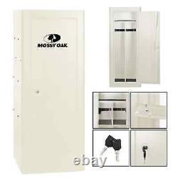 Gun Safe Cabinet 18 Rifles White Storage Locker Shotgun Pistol Case Shelf Rack