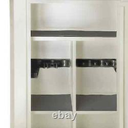 Gun Safe Cabinet 18 Rifles White Storage Locker Shotgun Pistol Case Shelf Rack