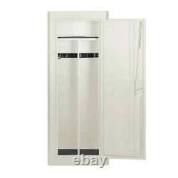 Gun Safe Cabinet 18 Rifles White Storage Locker Shotgun Pistol Case Shelf Rack