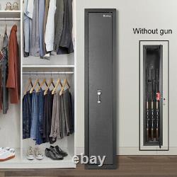 Gun Safe Cabinet 3 Rifles Security Storage Keys Locker Shelf Rack Shotgun Pistol