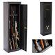 Gun Safe Cabinet 5 Rifles Storage Locker Shotgun Firearm Pistol Lock Shelf Rack