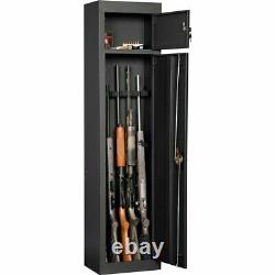 Gun Safe Cabinet 5 Rifles Storage Locker Shotgun Firearm Pistol Lock Shelf Rack
