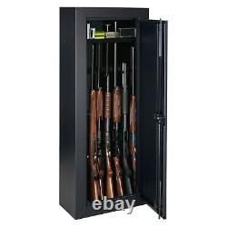 Gun Safe Cabinet 8 Rifles Storage Locker Shotgun Firearm Pistol Lock Shelf Rack