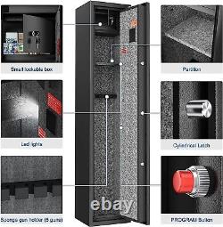 Gun Safe Cabinet Firearm 6-8 Rifles Gun Security Storage Locker Shotgun Pistol