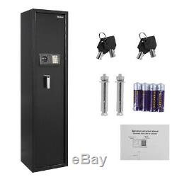 Gun Safe Gun Security Cabinet Box 5-Rifle Firearm Storage Cabinet Black USA