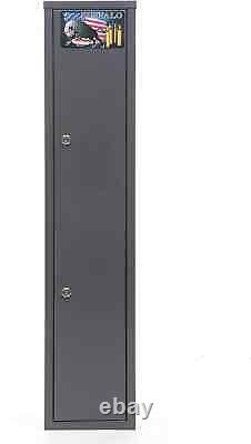 Gun Safe Rifle Shotgun Metal Small Secure Cabinet Storage with Security L