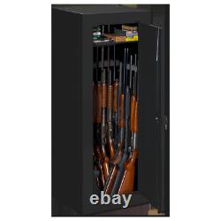 Gun Safe Steel Security Cabinet Safe Shotgun Storage 22 Rifle Locker Shelf Black