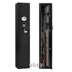 Gun Safe Storage Biometric Fingerprint Steel Rifle Shotgun Security Cabinet