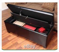 Gun Safe Storage Concealment Bench Cabinet Hidden Furniture Shotgun Rifle w Keys