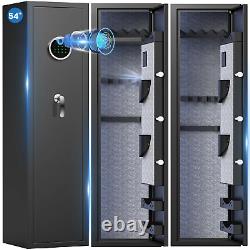 Gun Safe for rifles and guns, Fingerprint lock Fireproof, Waterproof, Ammo Storage