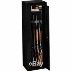 Gun Security Cabinet Safe Shotgun Rifle Firearm Storage Locker Key Locking Rack