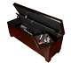 Gun Storage Bench Concealed Rifle Pistol Bench Cabinet Case Ottomon