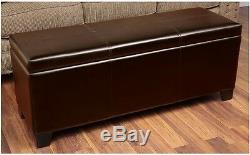 Gun Storage Bench Concealed Rifle Pistol Bench Cabinet Case Ottomon