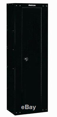 Gun Storage Cabinet Rifle Home Safe Shotgun Security Lock Steel Case Firearm New