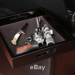 Gun Storage Concealment Bench Furniture Safe Ottoman Cabinet Chest Firearm Rifle