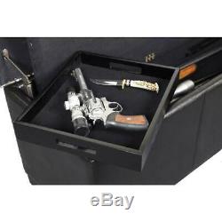 Gun Storage Concealment Safe Bench Firearm Handgun Rifle Brown Camo Safety New