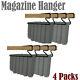 Gun Storage Solutions Universal Handgun Pistol Magazine Hanger Holder 4 Packs/h7