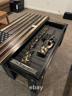 Gun concealment table