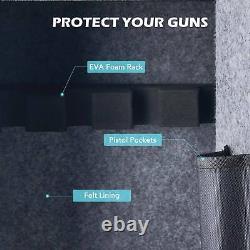 HIRAM 5 Rifle Safe Biometric Gun Case Ammo Storage Cabinet for Home Office More
